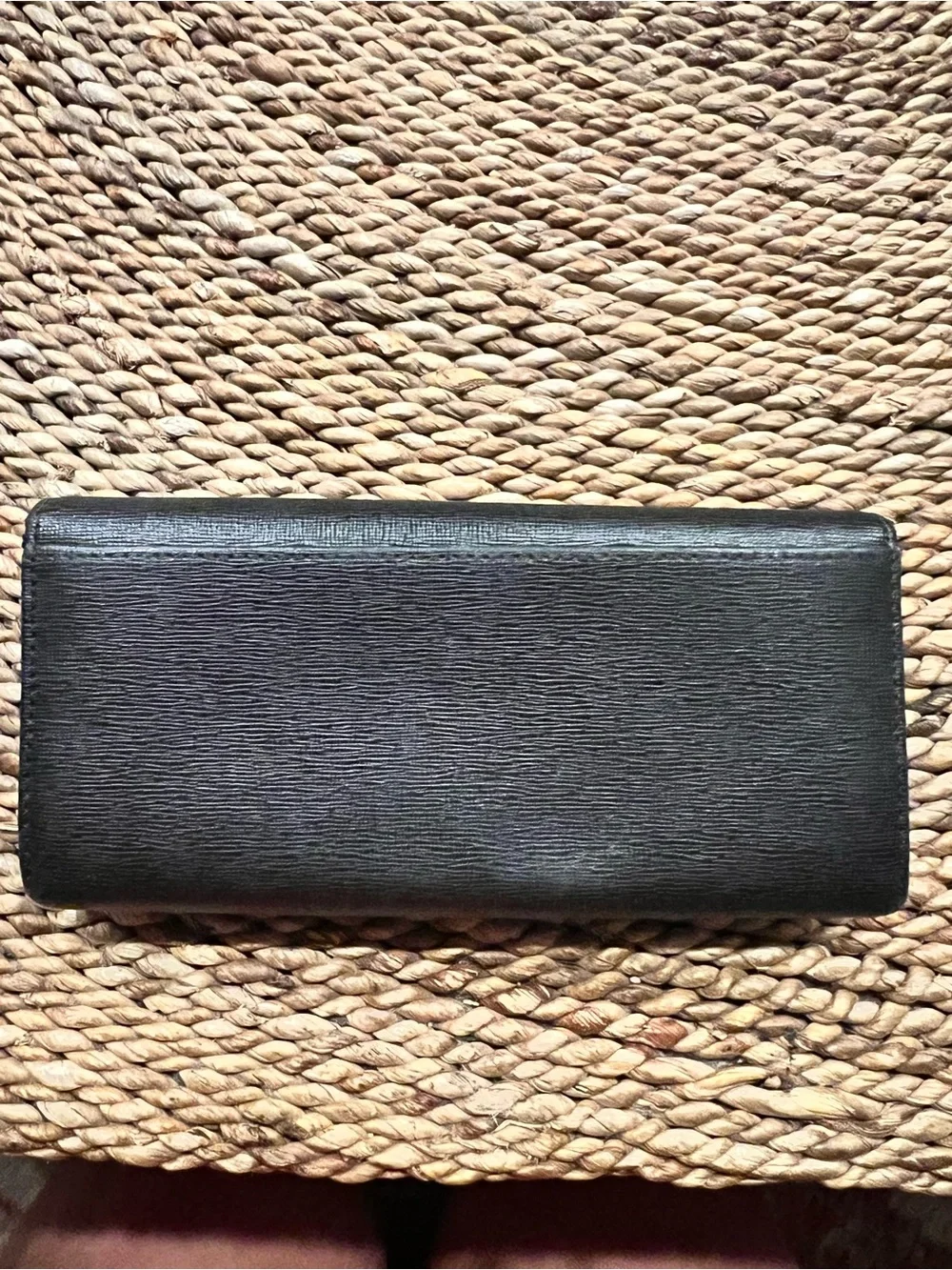 Furla Babylon Continental Flap Wallet Black Saffiano Leather – AS IS